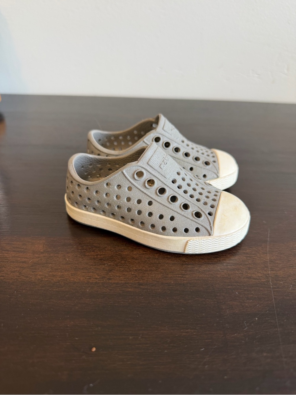 Native Grey Slip-On Perforated Sneakers